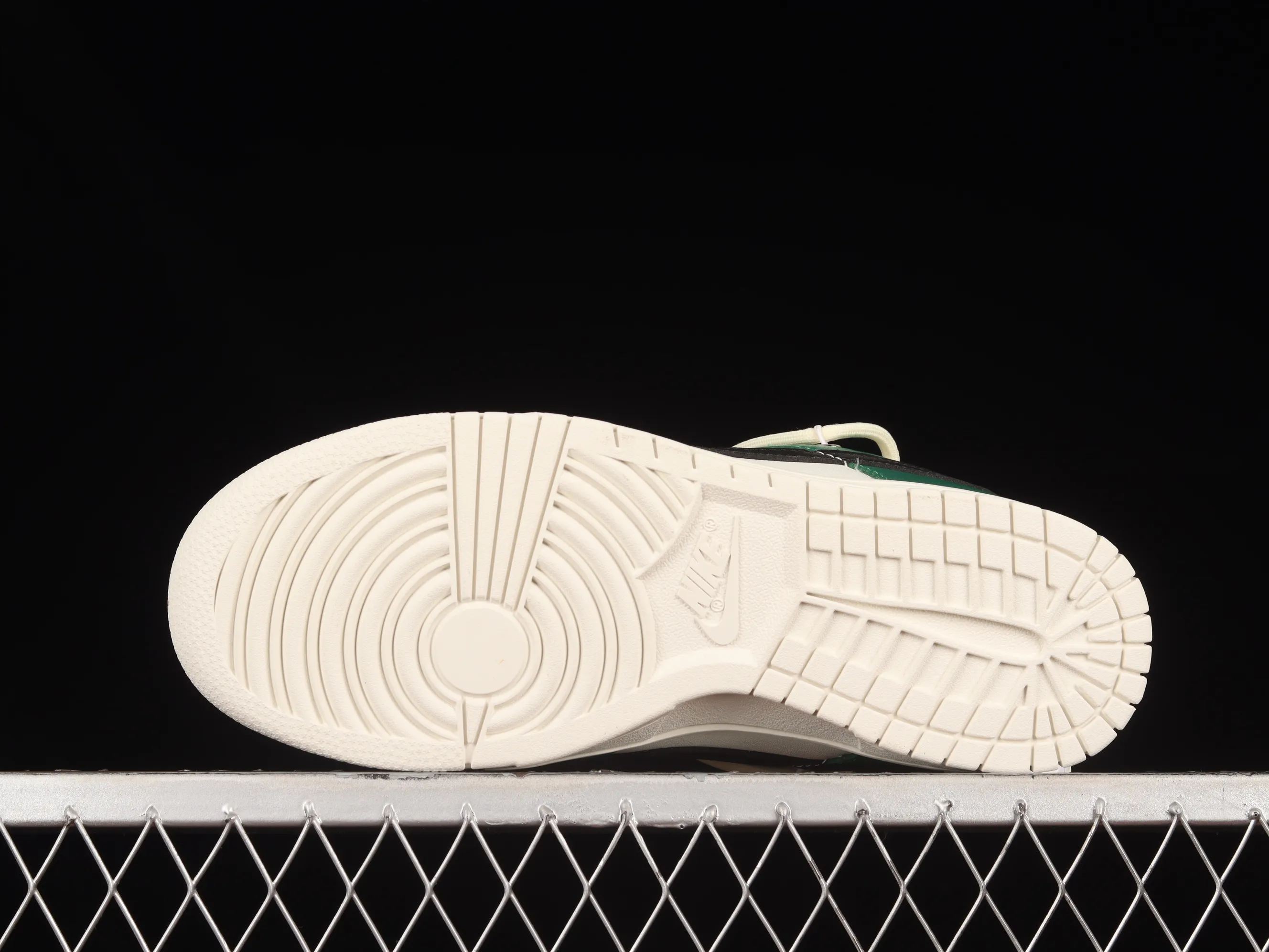 All categories Nk SB Dunk series Nk SB Dunk Low low-top sneakers Nk Dunk Low white, green and black hook customized version of deconstructed strap casual sneakers DJ6188-100